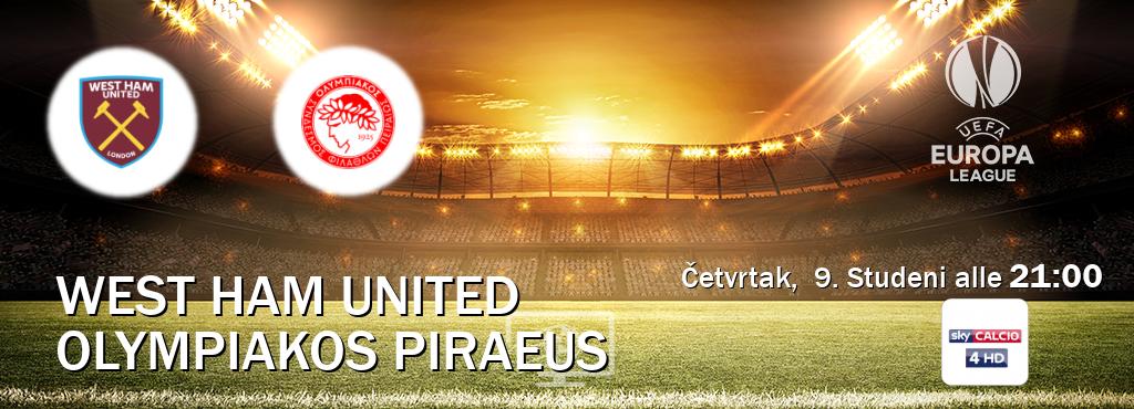 Il match West Ham United - Olympiakos Piraeus sarà trasmesso in diretta TV su Sky Calcio 4 (ore 21:00)