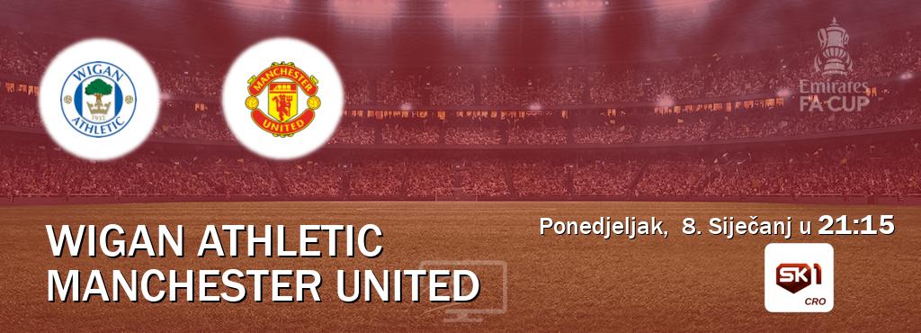 Izravni prijenos utakmice Wigan Athletic i Manchester United pratite uživo na Sportklub 1 (Ponedjeljak,  8. Siječanj u  21:15).