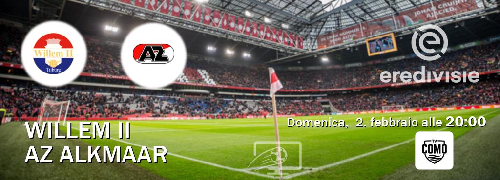 Il match Willem II - AZ Alkmaar sarà trasmesso in diretta TV su Como TV (ore 20:00)