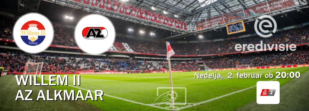 Willem II in AZ Alkmaar v živo na Sport TV 1. Prenos tekme bo v nedelja,  2. februar ob  20:00