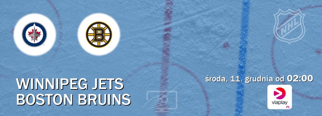 Gra między Winnipeg Jets i Boston Bruins transmisja na żywo w Viaplay Polska (środa, 11. grudnia od  02:00).