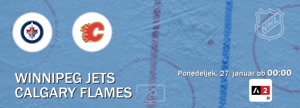 Dvoboj Winnipeg Jets in Calgary Flames s prenosom tekme v živo na Arena Sport 2.