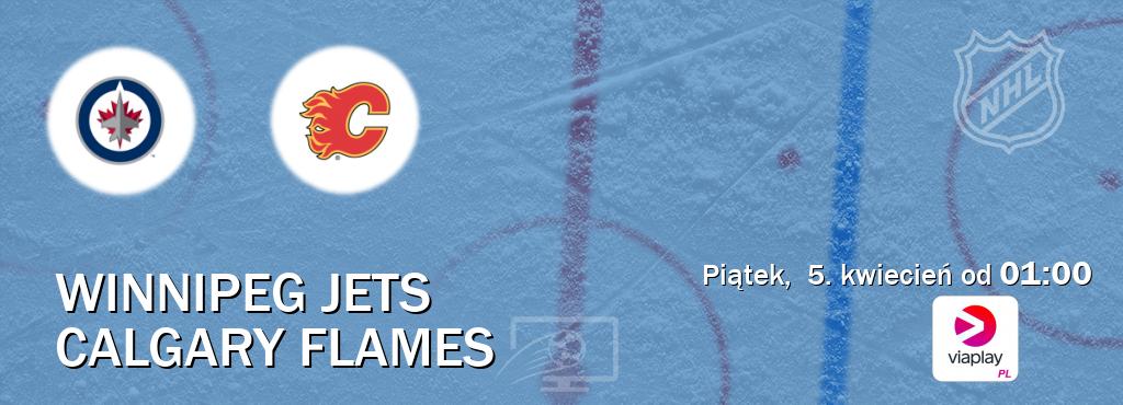 Gra między Winnipeg Jets i Calgary Flames transmisja na żywo w Viaplay Polska (piątek,  5. kwiecień od  01:00).