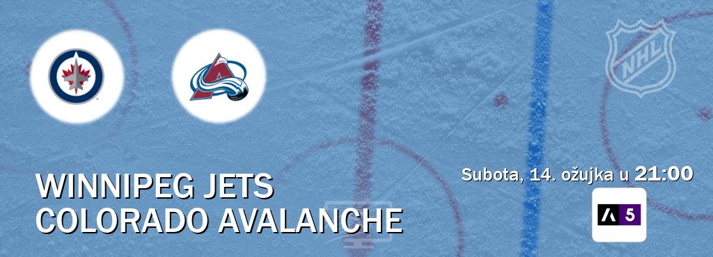 Izravni prijenos utakmice Winnipeg Jets i Colorado Avalanche pratite uživo na Arena Sport 5 (subota, 14. ožujka u  21:00).