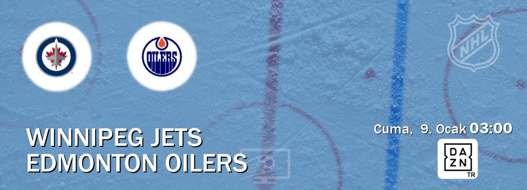 Karşılaşma Winnipeg Jets - Edmonton Oilers DAZN'den canlı yayınlanacak (Cuma,  9. Ocak  03:00).