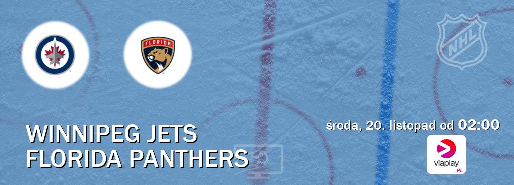 Gra między Winnipeg Jets i Florida Panthers transmisja na żywo w Viaplay Polska (środa, 20. listopad od  02:00).