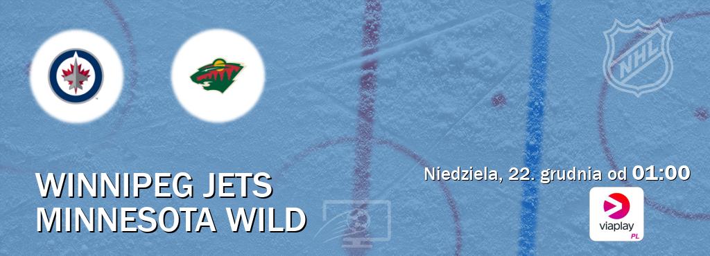 Gra między Winnipeg Jets i Minnesota Wild transmisja na żywo w Viaplay Polska (niedziela, 22. grudnia od  01:00).