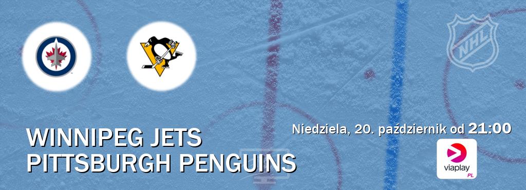 Gra między Winnipeg Jets i Pittsburgh Penguins transmisja na żywo w Viaplay Polska (niedziela, 20. październik od  21:00).