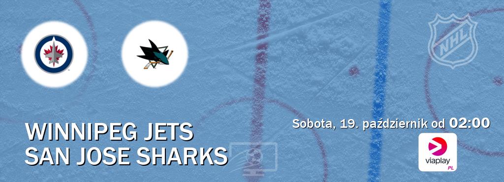 Gra między Winnipeg Jets i San Jose Sharks transmisja na żywo w Viaplay Polska (sobota, 19. październik od  02:00).