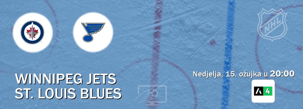 Izravni prijenos utakmice Winnipeg Jets i St. Louis Blues pratite uživo na Arena Sport 4 (nedjelja, 15. ožujka u  20:00).