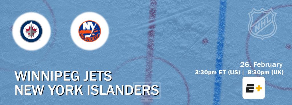 Winnipeg Jets - New York Islanders : NHL - Ice Hockey. How to