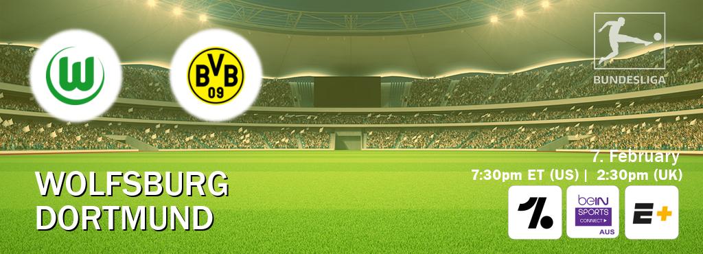 You can watch game live between Wolfsburg and Dortmund on OneFootball, beIN Sports Connect(AU), ESPN+(US).