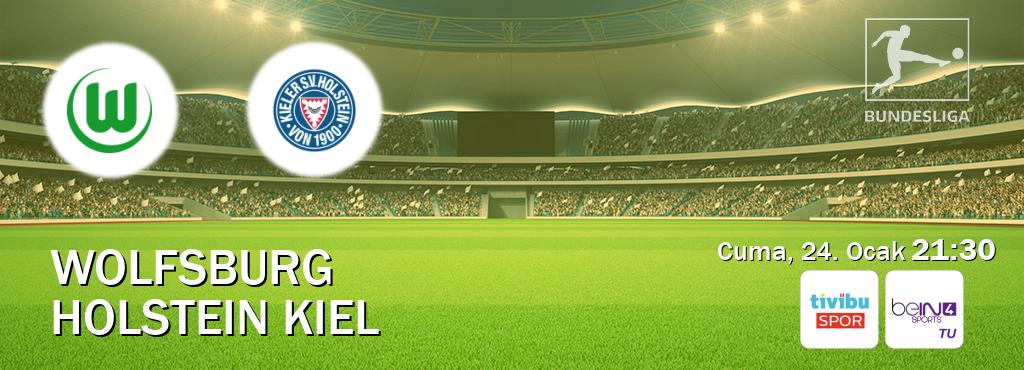 Karşılaşma Wolfsburg - Holstein Kiel Tivibu Spor ve beIN SPORTS 4'den canlı yayınlanacak (Cuma, 24. Ocak  21:30).