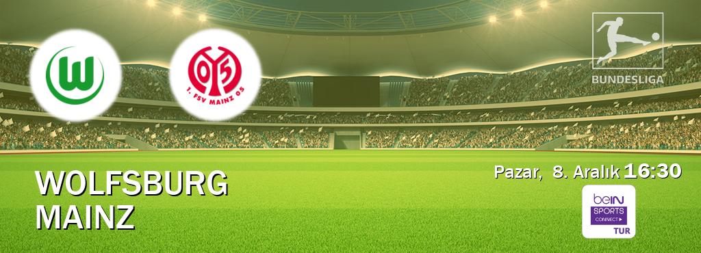 Karşılaşma Wolfsburg - Mainz Bein Sports Connect'den canlı yayınlanacak (Pazar,  8. Aralık  16:30).