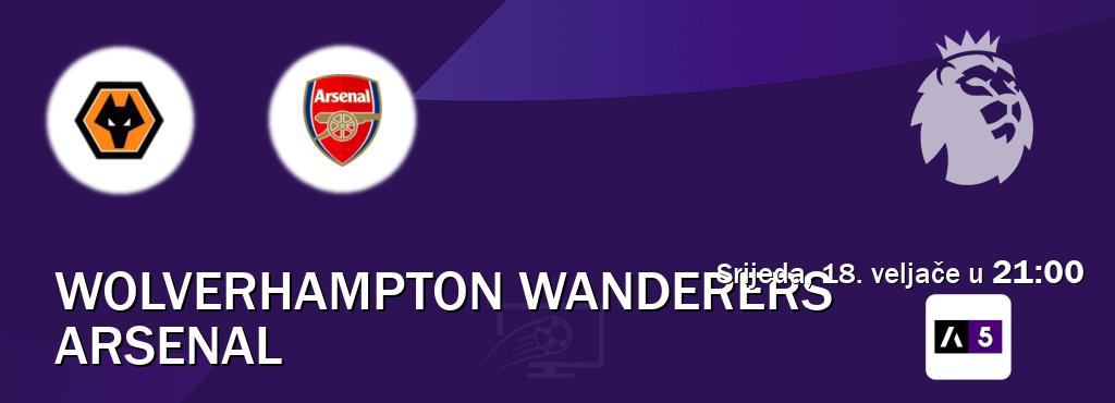Izravni prijenos utakmice Wolverhampton Wanderers i Arsenal pratite uživo na Arena Sport 5 (srijeda, 18. veljače u  21:00).
