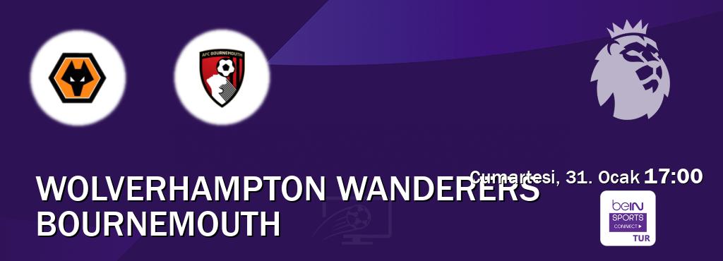 Karşılaşma Wolverhampton Wanderers - Bournemouth Bein Sports Connect'den canlı yayınlanacak (Cumartesi, 31. Ocak  17:00).
