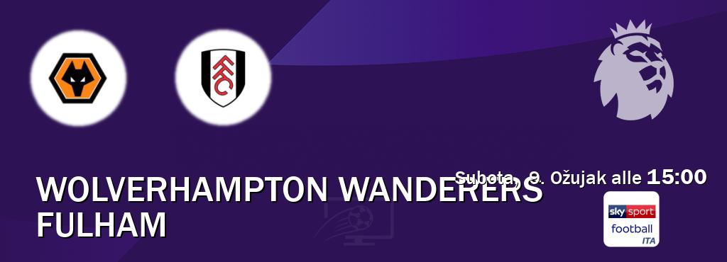 Il match Wolverhampton Wanderers - Fulham sarà trasmesso in diretta TV su Sky Sport Football (ore 15:00)