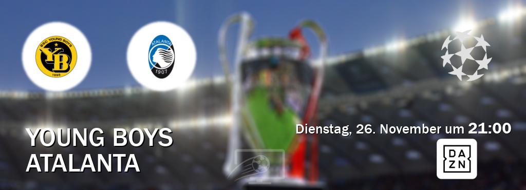 Das Spiel zwischen Young Boys und Atalanta wird am Dienstag, 26. November um  21:00, live vom DAZN übertragen.