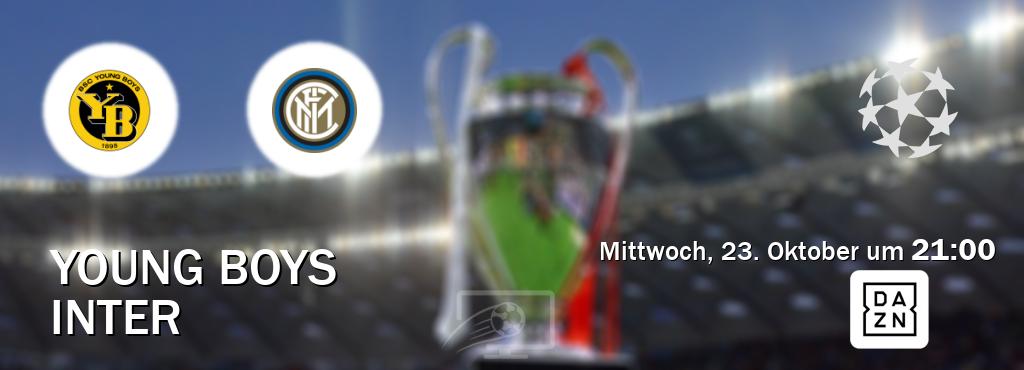 Das Spiel zwischen Young Boys und Inter wird am Mittwoch, 23. Oktober um  21:00, live vom DAZN übertragen.