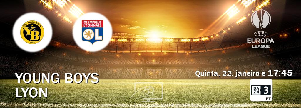 Jogo entre Young Boys e Lyon tem emissão DAZN Eleven 3 (quinta, 22. janeiro e  17:45).