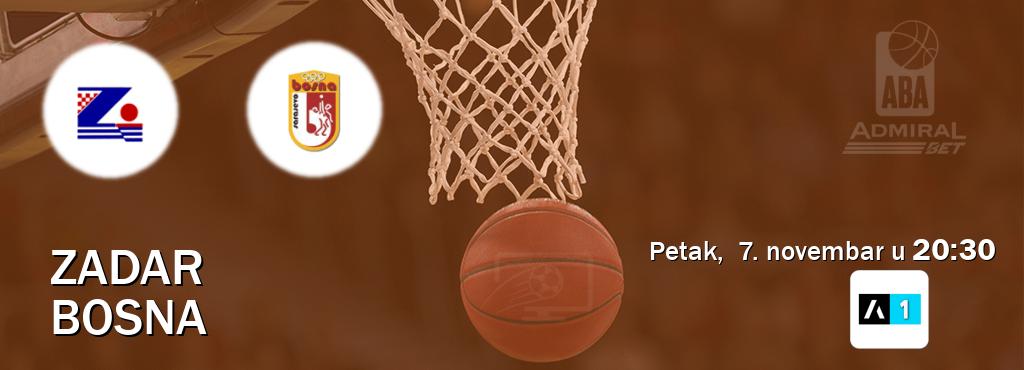 Izravni prijenos utakmice Zadar i Bosna pratite uživo na Arena Sport 1 (petak, 7. novembar u 20:30). Izravni prijenos utakmice Zadar i Bosna pratite uživo na Arena Sport 1 (petak, 7. novembar u 20:30).