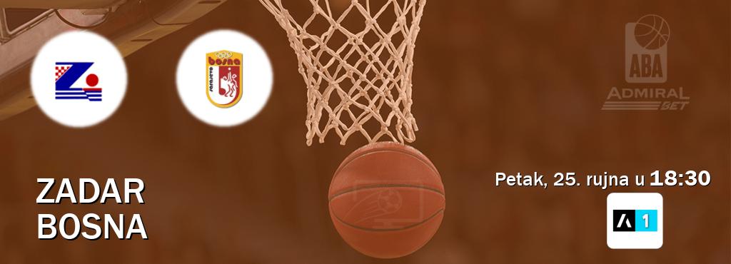 Izravni prijenos utakmice Zadar i Bosna pratite uživo na Arena Sport 1 (petak, 25. rujna u  18:30).