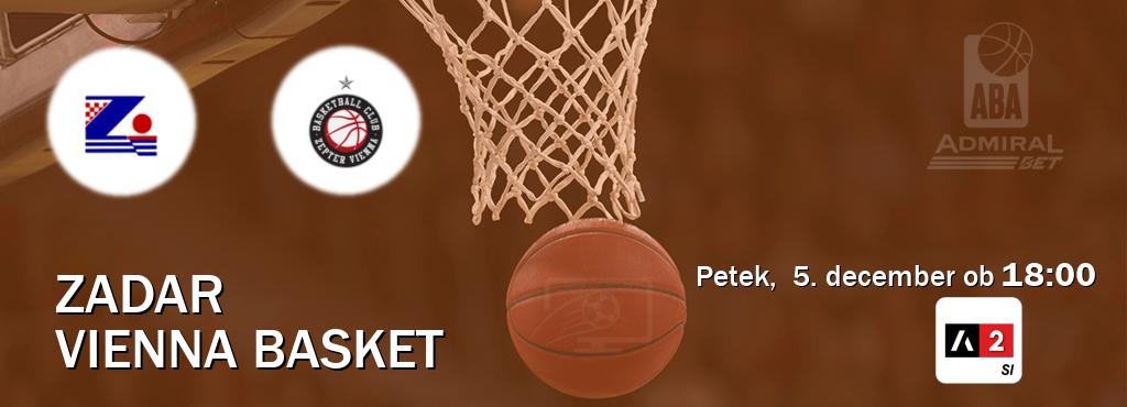 Dvoboj Zadar in Vienna Basket s prenosom tekme v živo na Arena Sport 2. Dvoboj Zadar in Vienna Basket s prenosom tekme v živo na Arena Sport 2.
