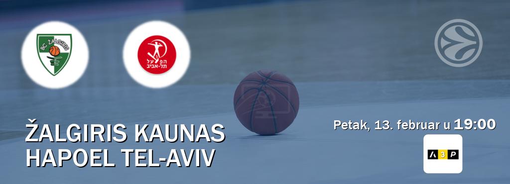 Izravni prijenos utakmice Žalgiris Kaunas i Hapoel Tel-Aviv pratite uživo na Arena Premium 3 (petak, 13. februar u  19:00).