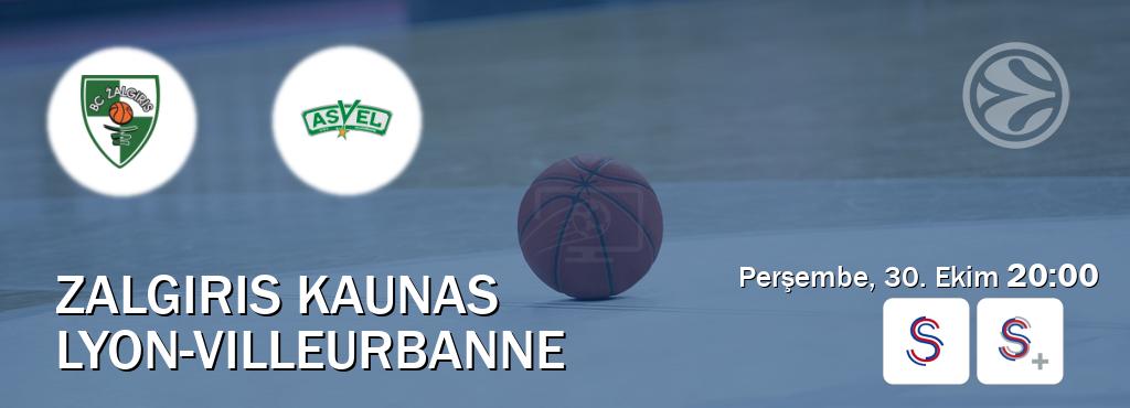 Karşılaşma Zalgiris Kaunas - Lyon-Villeurbanne S Sport ve S Sport +'den canlı yayınlanacak (Perşembe, 30. Ekim 20:00). Karşılaşma Zalgiris Kaunas - Lyon-Villeurbanne S Sport ve S Sport +'den canlı yayınlanacak (Perşembe, 30. Ekim 20:00).