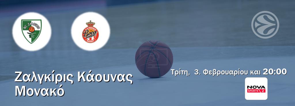 Παρακολουθήστ ζωντανά Ζαλγκίρις Κάουνας - Μονακό από το Nova Sports 2 (20:00).