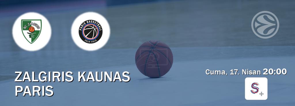 Karşılaşma Zalgiris Kaunas - Paris S Sport +'den canlı yayınlanacak (Cuma, 17. Nisan  20:00).