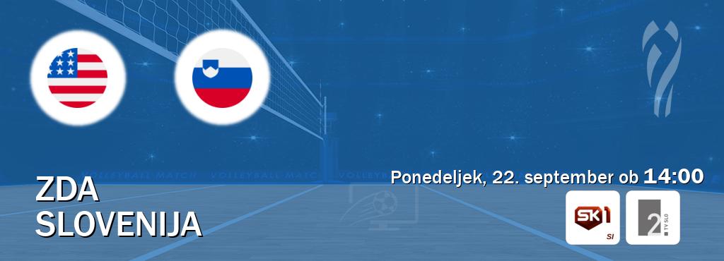 Dvoboj ZDA in Slovenija s prenosom tekme v živo na Sportklub 1 in TV Slo 2.