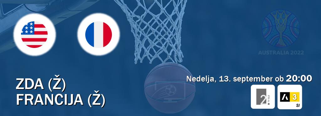 Ne zamudi prenosa tekme ZDA (Ž) - Francija (Ž) v živo na TV Slo 2 in Arena Sport 3.