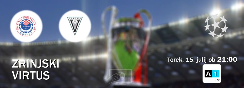 Zrinjski in Virtus v živo na Arena Sport 1. Prenos tekme bo v torek, 15. julij ob 21:00 Zrinjski in Virtus v živo na Arena Sport 1. Prenos tekme bo v torek, 15. julij ob 21:00