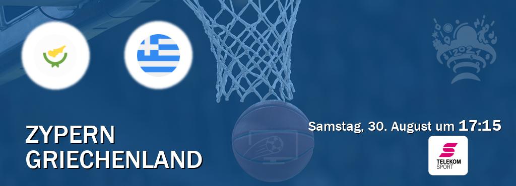 Das Spiel zwischen Zypern und Griechenland wird am Samstag, 30. August um 17:15, live vom Magenta Sport übertragen. Das Spiel zwischen Zypern und Griechenland wird am Samstag, 30. August um 17:15, live vom Magenta Sport übertragen.