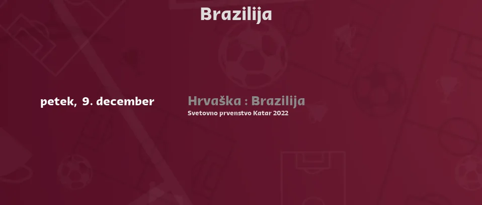 Brazilija - Naslednje tekme. Za TV prenose posameznih tekem v živo preveri spodaj.