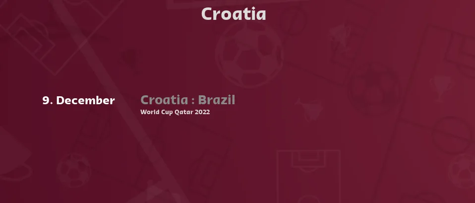 Croatia - Next matches. For Live Streams and TV Listings check bellow.