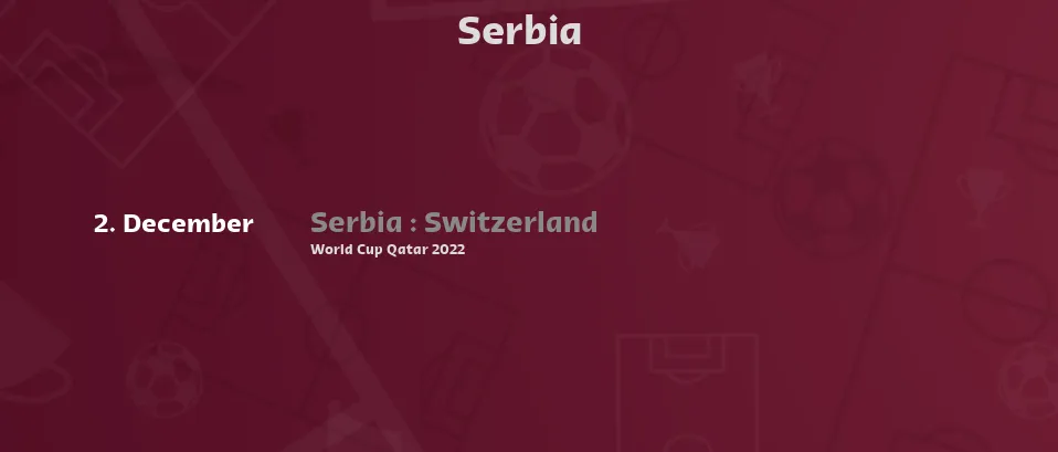 Serbia - Next matches. For Live Streams and TV Listings check bellow.